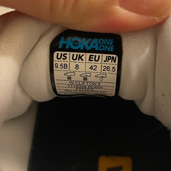 Hoka Women's Mint & Orange W Clifton 8 Shoes - Picture 10 of 16